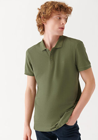 Mavi Haki Polo Tişört 064946-28524