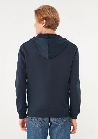 Mavi Fermuarlı Lacivert Sweatshirt 065582-26828