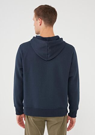 Mavi Logolu Kapüşonlu Lacivert Sweatshirt 065809-29743