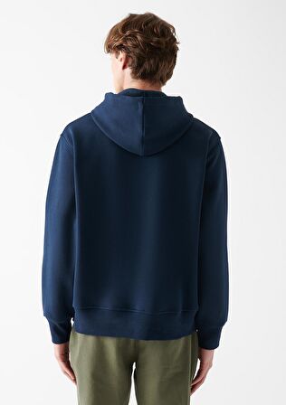 Mavi Logolu Kapüşonlu Lacivert Sweatshirt 065809-29743