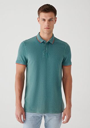 Mavi Yeşil Polo Tişört 065920-30708