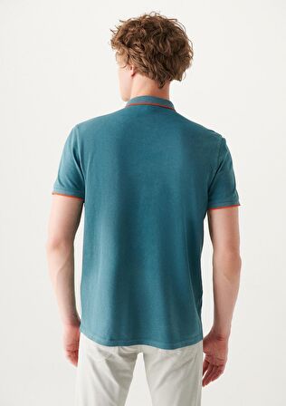 Mavi Yeşil Polo Tişört 065920-30708