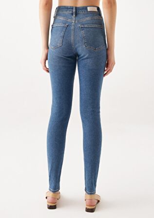 SERENAY Gold Shape Mavi Jean Pantolon 100980-30860