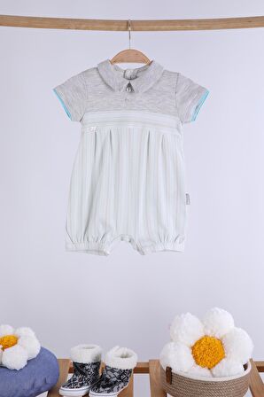 Babyhola %100 Pamuk Erkek Bebek Tulum 13758