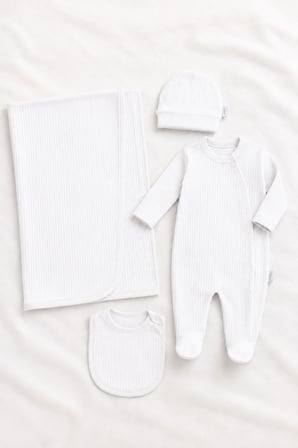 Unisex Yenidoğan Hastane Çıkışı 4lü Set 13984