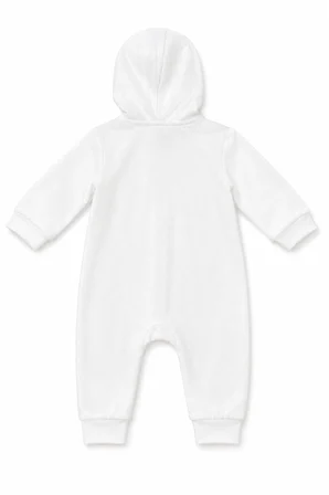 Kız Bebek Işıltılı Kumaş Detaylı Kapüşonlu Tulum 14002 