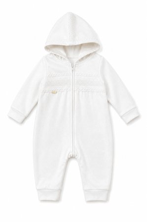 Kız Bebek Işıltılı Kumaş Detaylı Kapüşonlu Tulum 14002 