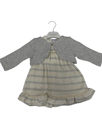Babydoll Elbise Babydola Ekru 