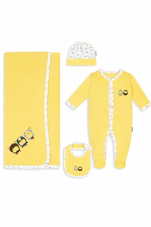 Unisex Yenidoğan Hastane Çıkışı 4lü Set 14047
