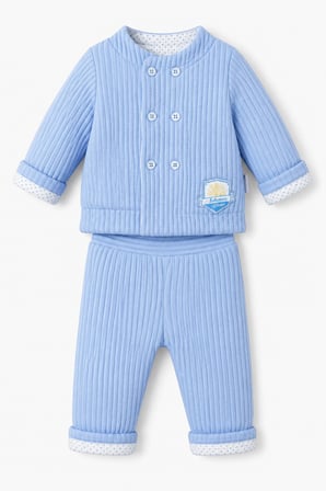 0-18 Ay Premium Kalite Erkek Bebek Ceket Pantolon Takım 14131