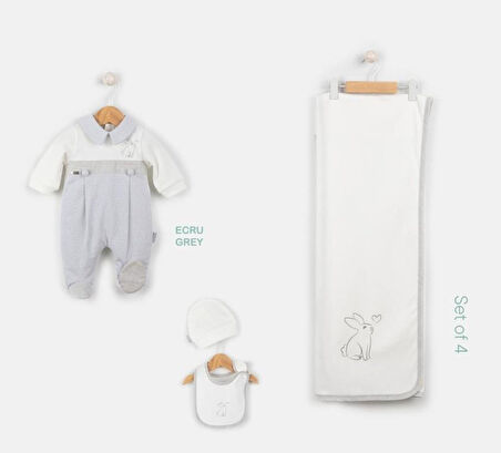 Babydoll Zıbın Takımı Babydola Gri