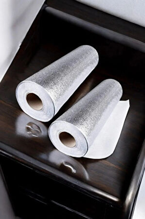 Çok Amaçlı Metalize Raf Örtüsü Büyük Boy 45 Cm x 3 Metre 1 Adet