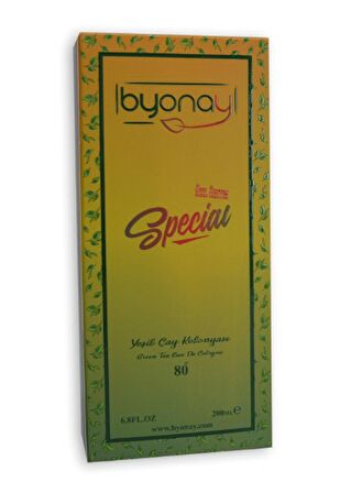 Special Yeşil Çay Kolonyası 200ml Cam