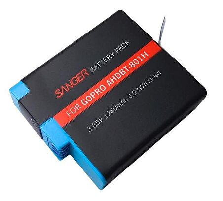 Sanger AHDBT-801H Gopro Hero8 Batarya