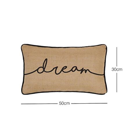 Ocean Home Textile Dream Jüt Kırlent Kılıfı 50 x 30 cm