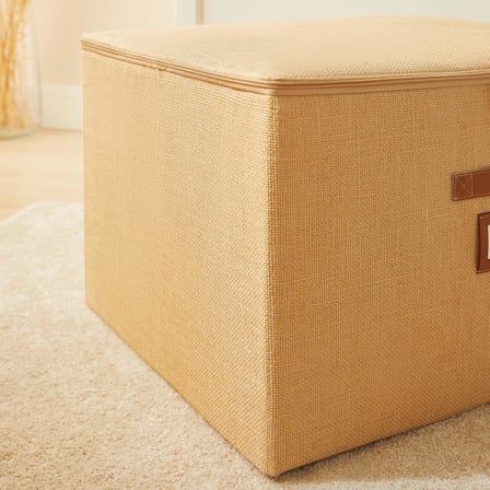 Ocean Home Textile 4'lü Jüt Destekli Kutu Hurç Set 31 x 38 x 12 + 45 x 55 x 18 + 55 x 70 x 18 + 48 x 40 x 30 cm