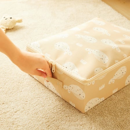 Ocean Home Textile Çocuk Odası Sevimli Balina Destekli Kutu Hurç 31 x 38 x 12 cm