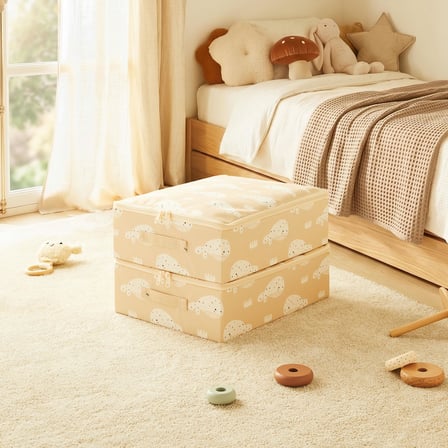 Ocean Home Textile 2'li Çocuk Odası Sevimli Balina Destekli Kutu Hurç Set 31 x 38 x 12 cm