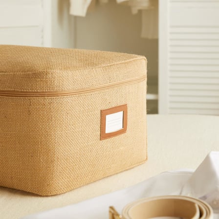 Ocean Home Textile 4'lü Büyük Boy Jüt Baza Altı Hurç Set 62 x 46 x 22 cm