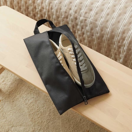 Ocean Home Textile 3'lü Siyah Renk Fileli Oxford Kumaş Ayakkabı Düzenleyici Taşıma Çantası Seti 22 x 40 x 9 cm