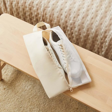 Ocean Home Textile 4'lü Bej Renk Fileli Oxford Kumaş Ayakkabı Düzenleyici Taşıma Çantası Seti 22 x 40 x 9 cm