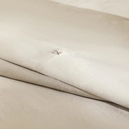 Ocean Home Textile Nakışlı Bej Çift Kişilik Yatak Örtüsü Seti 1 Adet 250 x 230 / 2 Adet 50 x 70 cm
