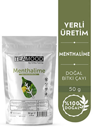 TEAMOOD Menthalime Bitki Çayı -  Nane Limon Etkili Bitki Çayı - 50 gr