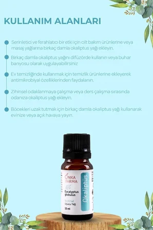 onka farma  okaliptüs uçucu yağı 10 ml
