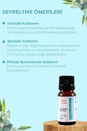 onka farma  okaliptüs uçucu yağı 10 ml