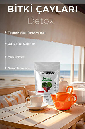 TEAMOOD Şekersiz Detoks Çayı - Form Detox Tea 60 gr