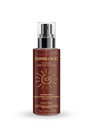 Sunblock Nemlendirici ve Bronzlaştırıcı Yağ 100 ml