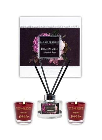 Gloria Perfume İstanbul Rose Home Oda Kokusu & Aromatik Mum Seti