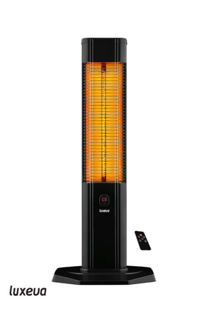 Karbon Infrared Kule Tipi Isıtıcı 2000W 3 Kademeli Kumandalı Taşınabilir Elektrikli Soba LXV 2000-VR Siyah