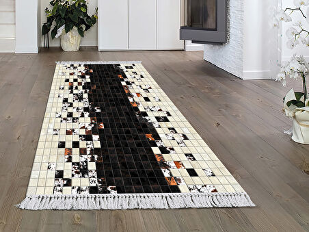 Dekoreko İnci Halı Dijital Saçaklı 1914