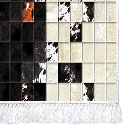 Dekoreko İnci Halı Dijital Saçaklı 1914