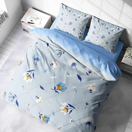 Monohome Flower Dance 3D Temalı Pamuk Saten Çift Kişilik Nevresim Takımı