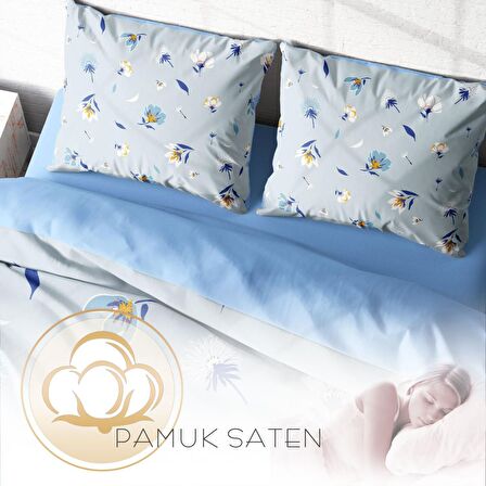 Monohome Flower Dance 3D Temalı Pamuk Saten Çift Kişilik Nevresim Takımı