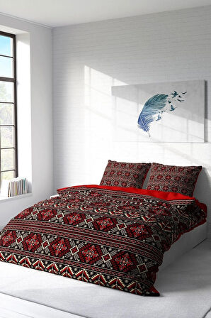 Nevresim Takımı %100 Doğal Pamuk Çift Kişilik 3d Digital Old Design