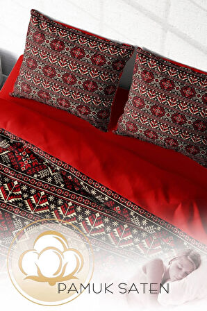Nevresim Takımı %100 Doğal Pamuk Çift Kişilik 3d Digital Old Design