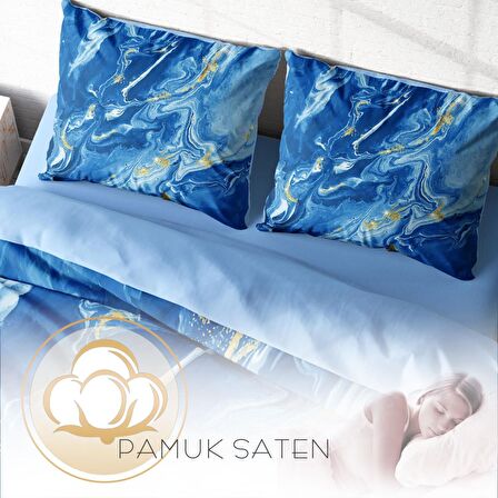 Monohome Blue Dream 3D Temalı Pamuk Saten Çift Kişilik Nevresim Takımı