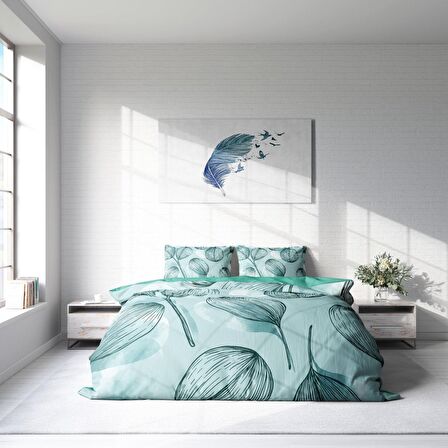 Monohome Baloni 3D Temalı Pamuk Saten Çift Kişilik Nevresim Takımı