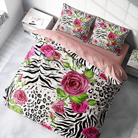 Monohome Black Blob 3D Temalı Pamuk Saten Çift Kişilik Nevresim Takımı