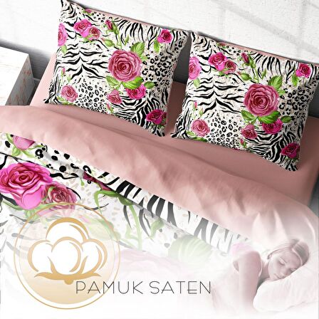 Monohome Black Blob 3D Temalı Pamuk Saten Çift Kişilik Nevresim Takımı