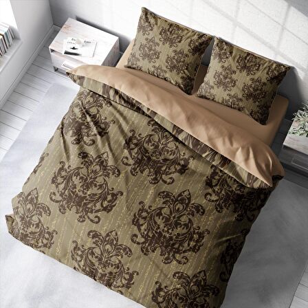 Monohome Harmony 3D Temalı Pamuk Saten Çift Kişilik Nevresim Takımı