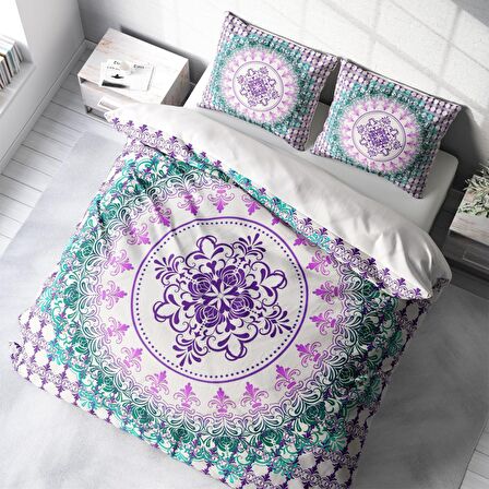 Monohome Focus 3D Temalı Pamuk Saten Çift Kişilik Nevresim Takımı