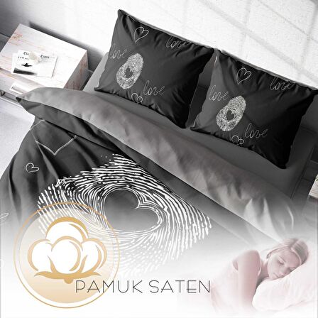 Monohome Sign 3D Temalı Pamuk Saten Çift Kişilik Nevresim Takımı