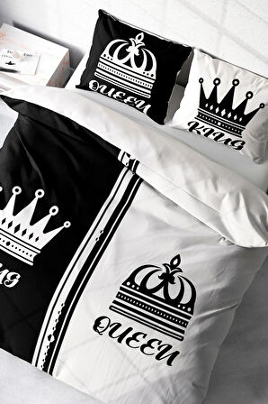Çift Kişilik Nevresim Takımı Özel Dokuma Pamuk Saten King-queen