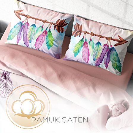 Monohome Sleep 3D Temalı Pamuk Saten Çift Kişilik Nevresim Takımı