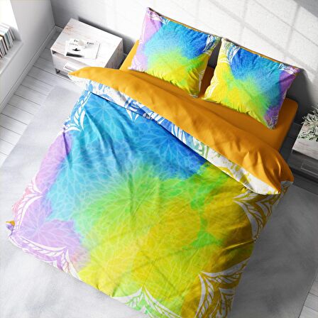 Monohome Energy 3D Temalı Pamuk Saten Çift Kişilik Nevresim Takımı