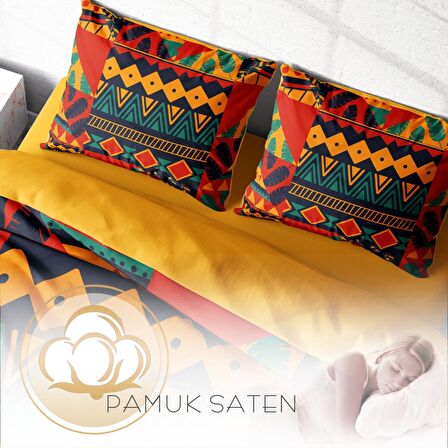 Monohome Avaiyo 3D Temalı Pamuk Saten Çift Kişilik Nevresim Takımı